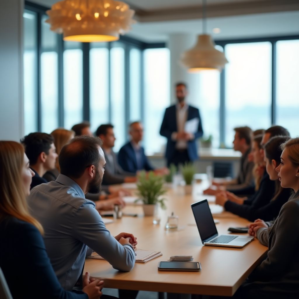 Personas en un taller de finanzas